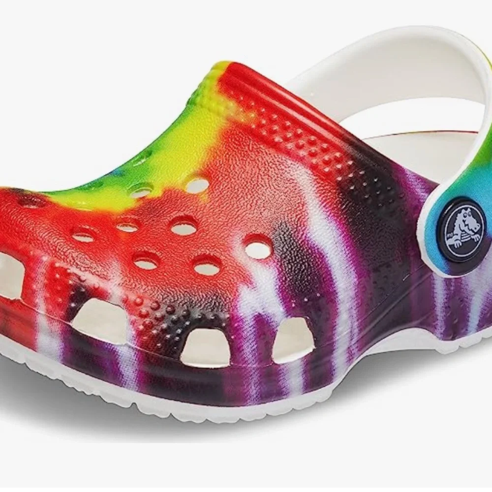 NWT C2C3 Crocs INFANT Littles Tie Dye Graphic Clog Multicolor